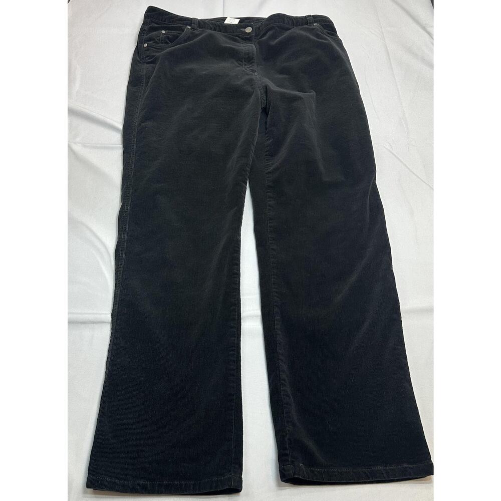 Woolrich Pants Womens 18 Black Corduroy Relaxed Fit Stretch Casual Retro Y2K